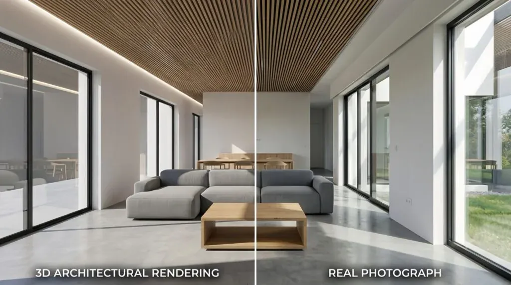 Difference between Render vs Photograph Image